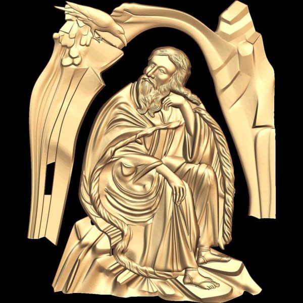 3d STL Model for CNC Religion Icon (22)