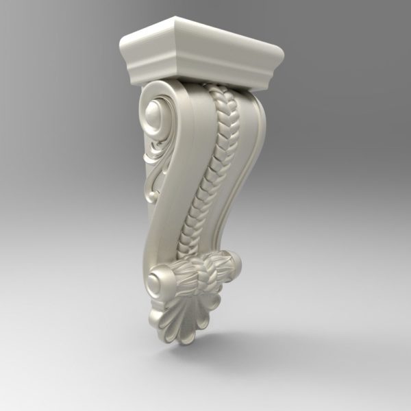 3d STL Model for CNC Capitel (698)