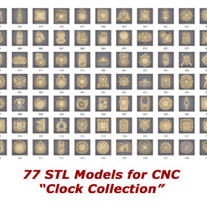 Clock collection for cnc routers 3d printers