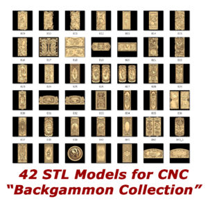 Backgammon collection for cnc routers