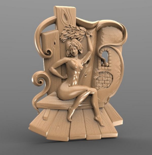 3D STL Model for CNC and 3d Printer - Bas-Relief (1818)