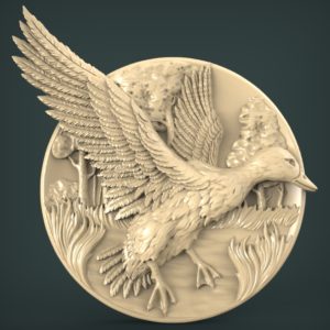 3D STL Model for CNC and 3d Printer - Bas-Relief "Drake"