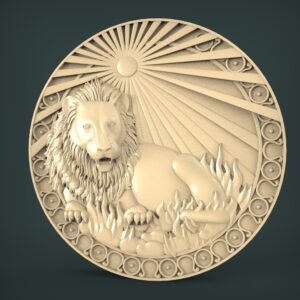 STL Model "Zodiac sign Lion"