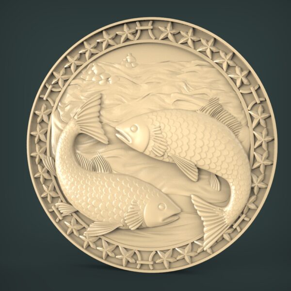 3D STL Model "Zodiac sign Fishes"