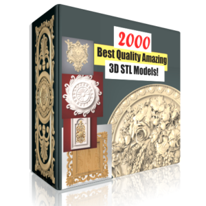 2000 STL Models for CNC and 3D Printer